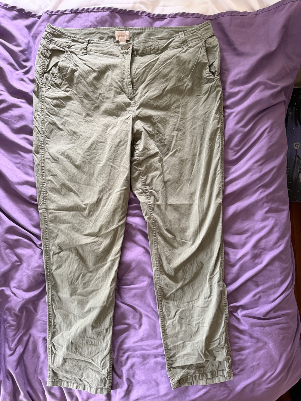 Light Olive Women’s Casual Pants - Comfortable Everyday Wear